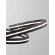 Triac Dimmable Sandy Black Aluminium & Acrylic LED 55 Watt 230 Volt 2475Lm 3000K IP20 D: 80 W: 40 H: 120 cm Adjustable Height 