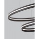 Triac Dimmable Sandy Black Aluminium & Acrylic LED 55 Watt 230 Volt 2475Lm 3000K IP20 D: 80 W: 40 H: 120 cm Adjustable Height 