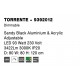 Triac Dimmable Sandy Black Aluminium & Acrylic LED 93 Watt 230 Volt 3422Lm 3000K IP20 D: 80 W: 80 H: 120 cm Adjustable Height &