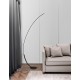 Dimmable Sandy Black Aluminium & Acrylic LED 30 Watt 230 Volt 1580Lm 3000K IP20 Cable Length: 245 cm L: 26 W: 94 H: 172 cm 