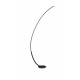 Dimmable Sandy Black Aluminium & Acrylic LED 30 Watt 230 Volt 1580Lm 3000K IP20 Cable Length: 245 cm L: 26 W: 94 H: 172 cm 