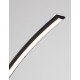 Dimmable Sandy Black Aluminium & Acrylic LED 30 Watt 230 Volt 1580Lm 3000K IP20 Cable Length: 245 cm L: 26 W: 94 H: 172 cm 
