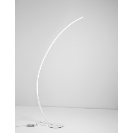 Dimmable Sandy White Aluminium & Acrylic LED 30 Watt 230 Volt 1580Lm 3000K IP20 Cable Length: 245 cm L: 26 W: 94 H: 172 cm 