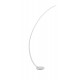 Dimmable Sandy White Aluminium & Acrylic LED 30 Watt 230 Volt 1580Lm 3000K IP20 Cable Length: 245 cm L: 26 W: 94 H: 172 cm 