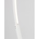 Dimmable Sandy White Aluminium & Acrylic LED 30 Watt 230 Volt 1580Lm 3000K IP20 Cable Length: 245 cm L: 26 W: 94 H: 172 cm 