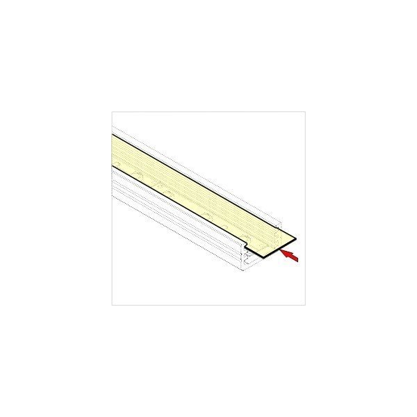 Profile LED Fin 1000mm Alu Anodise