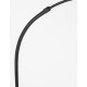 Black Fabric Shade Black Aluminium Base LED E27 1x12 Watt 230 Volt IP20 Bulb Excluded Cable Length: 180 cm L: 90 H: 180 cm 
