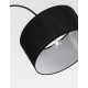 Black Fabric Shade Black Aluminium Base LED E27 1x12 Watt 230 Volt IP20 Bulb Excluded Cable Length: 180 cm L: 90 H: 180 cm 
