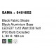 Black Fabric Shade Black Aluminium Base LED E27 1x12 Watt 230 Volt IP20 Bulb Excluded Cable Length: 180 cm L: 90 H: 180 cm 