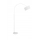 White Fabric Shade White Aluminium Base LED E27 1x12 Watt 230 Volt IP20 Bulb Excluded Cable Length: 180 cm L: 90 H: 180 cm 