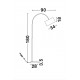 White Fabric Shade White Aluminium Base LED E27 1x12 Watt 230 Volt IP20 Bulb Excluded Cable Length: 180 cm L: 90 H: 180 cm 