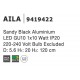 Sandy Black Aluminium LED GU10 1x10 Watt IP20 220-240 Volt Bulb Excluded D: 5.6 H1: 20 H2: 120 cm 