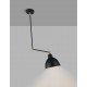 Black & Brass Metal LED E27 1x12 Watt 230 Volt IP20 Bulb Excluded D: 22 H: 95 cm Adjustable Fixed height 