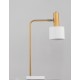 Gold Metal White Metal Shade White Base LED E27 1x12 Watt 230 Volt IP20 Bulb Excluded Cable Length: 180 cm D: 12.5 H: 60 cm 