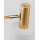 Gold Metal White Metal Shade White Base LED E27 1x12 Watt 230 Volt IP20 Bulb Excluded Cable Length: 180 cm D: 12.5 H: 60 cm 
