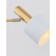Gold Metal White Metal Shade White Base LED E27 1x12 Watt 230 Volt IP20 Bulb Excluded Cable Length: 180 cm D: 12.5 H: 60 cm 