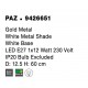 Gold Metal White Metal Shade White Base LED E27 1x12 Watt 230 Volt IP20 Bulb Excluded Cable Length: 180 cm D: 12.5 H: 60 cm 