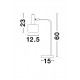 Gold Metal Mint Metal Shade White Base LED E27 1x12 Watt 230 Volt IP20 Bulb Excluded Cable Length: 180 cm D: 12.5 H: 60 cm 