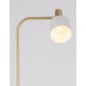 Gold Metal White Metal Shade White Base LED E27 1x12 Watt 230 Volt IP20 Bulb Excluded Cable Length: 170 cm D: 12.5 H: 165 cm 