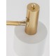 Gold Metal White Metal Shade White Base LED E27 1x12 Watt 230 Volt IP20 Bulb Excluded Cable Length: 170 cm D: 12.5 H: 165 cm 