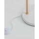 Gold Metal White Metal Shade White Base LED E27 1x12 Watt 230 Volt IP20 Bulb Excluded Cable Length: 170 cm D: 12.5 H: 165 cm 