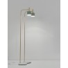 Gold Metal Mint Metal Shade White Base LED E27 1x12 Watt 230 Volt IP20 Bulb Excluded Cable Length: 170 cm D: 12.5 H: 165 cm