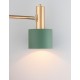 Gold Metal Mint Metal Shade White Base LED E27 1x12 Watt 230 Volt IP20 Bulb Excluded Cable Length: 170 cm D: 12.5 H: 165 cm 
