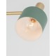 Gold Metal Mint Metal Shade White Base LED E27 1x12 Watt 230 Volt IP20 Bulb Excluded Cable Length: 170 cm D: 12.5 H: 165 cm 
