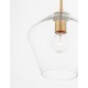 Gold Metal & Clear Glass LED E27 1x12 Watt 230 Volt IP20 Bulb Excluded D: 23 H1: 35 H2: 122 cm Adjustable height 