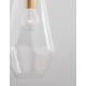 Antique Brass Metal Clear Glass LED E27 1x12 Watt 230 Volt IP20 Bulb Excluded L: 13 W: 17.5 H: 35 cm Adjustable height 