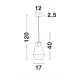 Antique Brass Metal Clear Glass LED E27 1x12 Watt 230 Volt IP20 Bulb Excluded L: 13 W: 17.5 H: 35 cm Adjustable height 
