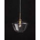 Antique Brass Metal Clear Glass LED E27 1x12 Watt 230 Volt IP20 Bulb Excluded L: 13 W: 17.5 H: 35 cm Adjustable height 