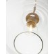 Antique Brass Metal Clear Glass LED E27 1x12 Watt 230 Volt IP20 Bulb Excluded L: 13 W: 17.5 H: 35 cm Adjustable height 