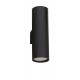 Sandy Black Aluminium LED GU10 2x10 IP20 220-240 Volt Bulb Excluded D: 5.6 W: 8 H: 18 cm 