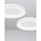 CCT Dimmable - Wireles Sandy White Aluminium & Acrylic LED 50 Watt 230 Volt 2864Lm 3000K - 4000K IP20 D: 60 H: 9 cm 