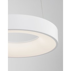Triac Dimmable Sandy White Aluminium & Acrylic LED 30 Watt 230 Volt 1845Lm 3000K IP20 D: 38 H: 120 cm Adjustable Height 