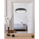 Triac Dimmable Sandy Black Aluminium & Acrylic LED 30 Watt 230 Volt 1845Lm 3000K IP20 D: 38 H: 120 cm Adjustable Height 