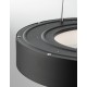 Triac Dimmable Sandy Black Aluminium & Acrylic LED 30 Watt 230 Volt 1845Lm 3000K IP20 D: 38 H: 120 cm Adjustable Height 