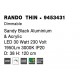 Triac Dimmable Sandy Black Aluminium & Acrylic LED 30 Watt 230 Volt 1845Lm 3000K IP20 D: 38 H: 120 cm Adjustable Height 
