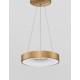 Triac Dimmable Brushed Gold Aluminium & Acrylic LED 30 Watt 230 Volt 1845Lm 3000K IP20 D: 38 H: 120 cm Adjustable Height 