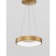 Triac Dimmable Brushed Gold Aluminium & Acrylic LED 30 Watt 230 Volt 1845Lm 3000K IP20 D: 38 H: 120 cm Adjustable Height 