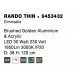 Triac Dimmable Brushed Gold Aluminium & Acrylic LED 30 Watt 230 Volt 1845Lm 3000K IP20 D: 38 H: 120 cm Adjustable Height 