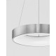 Triac Dimmable Brushed Silver Aluminium & Acrylic LED 30 Watt 230 Volt 1845Lm 3000K IP20 D: 38 H: 120 cm Adjustable Height 