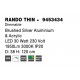 Triac Dimmable Brushed Silver Aluminium & Acrylic LED 30 Watt 230 Volt 1845Lm 3000K IP20 D: 38 H: 120 cm Adjustable Height 