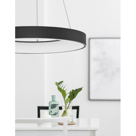 4000K Triac Dimmable Sandy Black Aluminium & Acrylic LED 50 Watt 230 Volt 2864Lm 3000K IP20 D: 60 H: 120 cm Adjustable Height 