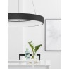 4000K Triac Dimmable Sandy Black Aluminium & Acrylic LED 50 Watt 230 Volt 2864Lm 3000K IP20 D: 60 H: 120 cm Adjustable Height
