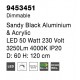 4000K Triac Dimmable Sandy Black Aluminium & Acrylic LED 50 Watt 230 Volt 2864Lm 3000K IP20 D: 60 H: 120 cm Adjustable Height 
