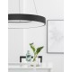 3000K Triac Dimmable Sandy Black Aluminium & Acrylic LED 50 Watt 230 Volt 2864Lm 3000K IP20 D: 60 H: 120 cm Adjustable Height 