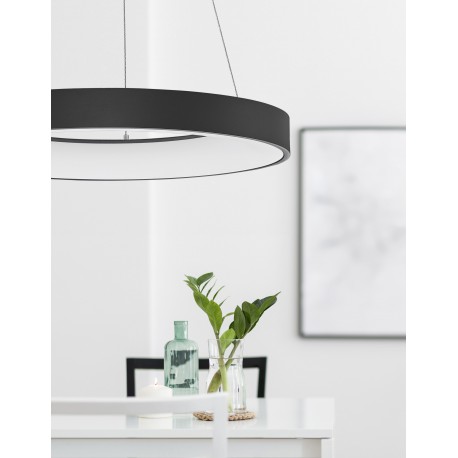 3000K Triac Dimmable Sandy Black Aluminium & Acrylic LED 50 Watt 230 Volt 2864Lm 3000K IP20 D: 60 H: 120 cm Adjustable Height 