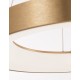 Triac Dimmable Brushed Gold Aluminium & Acrylic LED 50 Watt 230 Volt 2864Lm 3000K IP20 D: 60 H: 120 cm Adjustable Height 